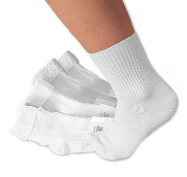 bambusové ponožky dámske biele bez gumičky