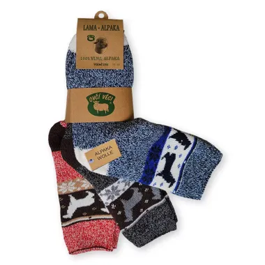 vlnené ponožky Lama Alpaka dámske 3 páry