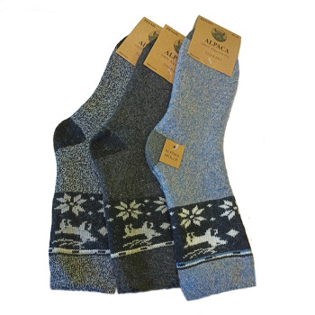 Vlnené ponožky Lama Alpaka - sada 3 ks