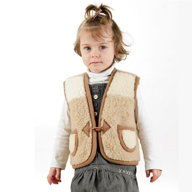 Detská vesta z ovčej vlny