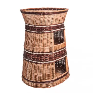 Prútený domček pre domácich miláčikov dvojposchodový