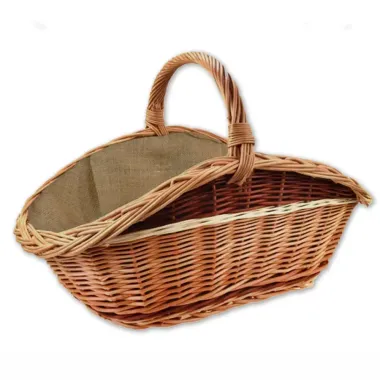 Prútený kôš na drevo ku krbu veľký