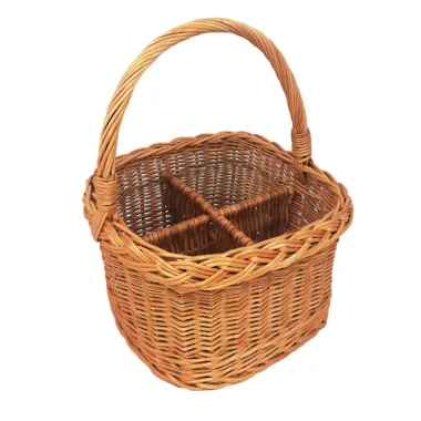 Prútený nosič na 4 fľaše