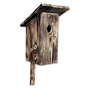 Drevená vtáčia búdka – opaľované drevo