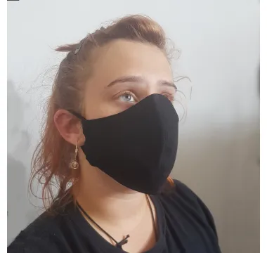Ochranná rúška dvojvrstvová čierna
