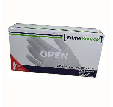 Rukavice Prime Source vinylové biele 100 ks