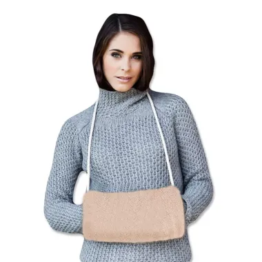 Rukávnik z ovčej vlny béžový