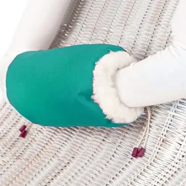 Rukávník s ovčí vlnou - Zelený