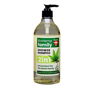 BioHemp sprchový šampón pre celú rodinu 2v1