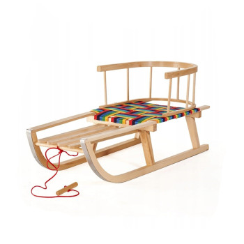 Detské drevené bukové sánky 90 cm