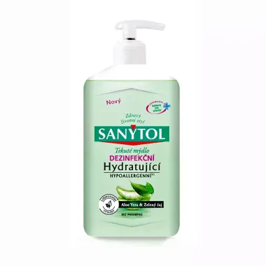 sanytol antibakteriálne tekuté mydlo Aloe Vera & Zelený čaj