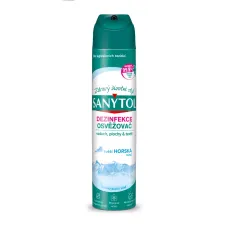 SANYTOL Dezinfekčný osviežovač vzduchu a textílií s vôňou hôr, 300 ml