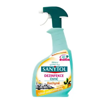 SANYTOL Dezinfekčný odmasťovací čistič na kuchyne, 500 ml
