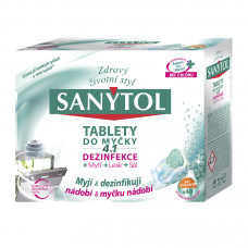 SANYTOL Tablety do umývačky 4 v 1 s dezinfekciou, 40 ks