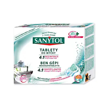 SANYTOL Tablety do umývačky 4 v 1 s dezinfekciou, 40 ks