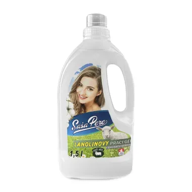 Lanolínový prací gél s bavlníkovým olejom