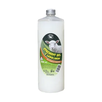 Sprchový gél s lanolínom – 1000 ml