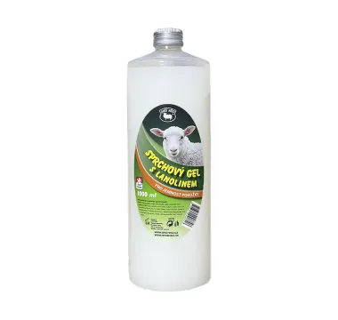 Sprchový gél s lanolínom – 1000 ml