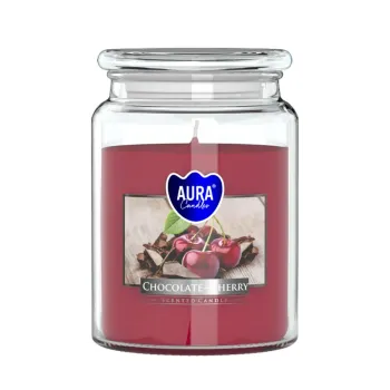 Vonná sviečka v skle s viečkom - CHOCOLATE CHERRY 500 g
