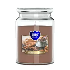 Vonná sviečka v skle s viekom CINNAMON - CLOVES 500 g