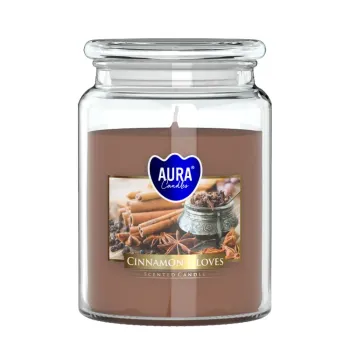 Vonná sviečka v skle s viekom CINNAMON - CLOVES 500 g