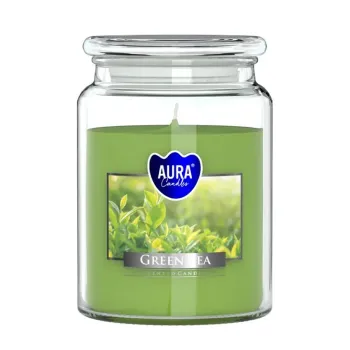 Vonná sviečka v skle s viekom GREEN TEA 500 g 