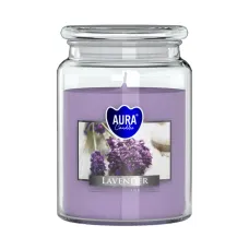 Vonná sviečka v skle s viekom LAVENDER 500 g