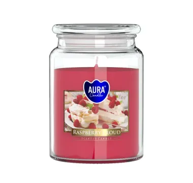 Vonná sviečka v skle s vôňou malín