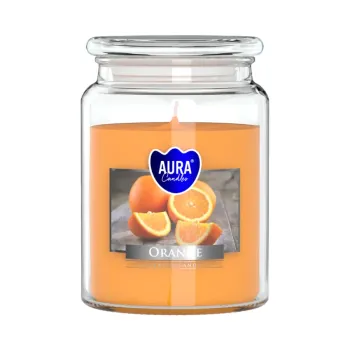 Vonná sviečka v skle s viečkom ORANGE 500 g
