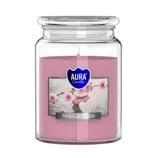 Vonná sviečka v skle s viečkom SPA GARDEN 500 g