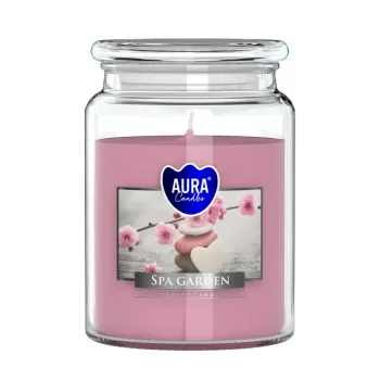 Vonná sviečka v skle s viečkom SPA GARDEN 500 g