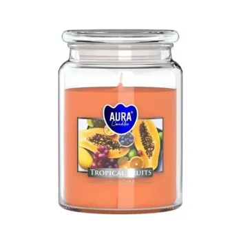 Vonná sviečka v skle s viekom TROPICAL FRUITS 500 g