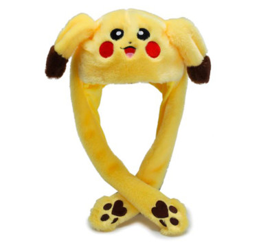 Svietiaca čiapka Pikachu s pohyblivými ušami