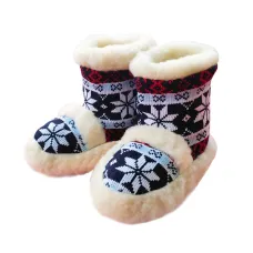 TV papuče NÓRSKE vysoké - tmavo modré