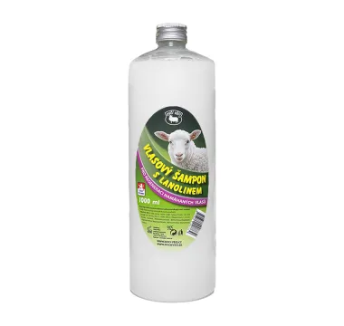 Vlasový šampón s lanolínom – 1000 ml