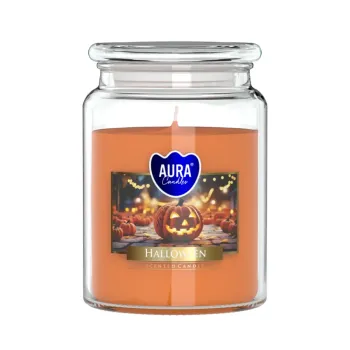 Vonná sviečka v skle s viečkom - HALLOWEEN 500 g Vonná sviečka v skle s viečkom - HALLOWEEN 500 g