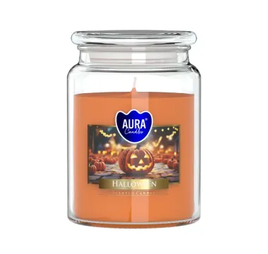 Vonná sviečka v skle s viečkom - Halloween Vonná sviečka v skle s viečkom - Halloween