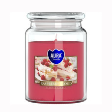 Vonná sviečka v skle s viekom RASPBERRY CLOUD 500 g