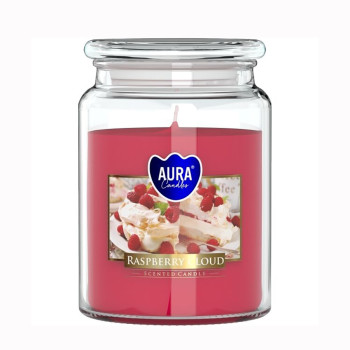 Vonná sviečka v skle s viekom RASPBERRY CLOUD 500 g
